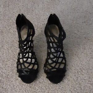 Elegant Black Women's Strappy Heels